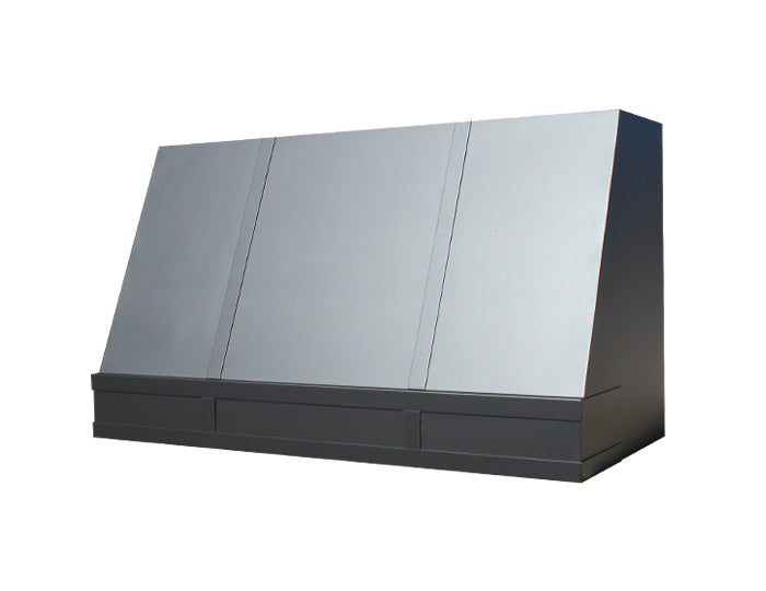 modern vent hood in all black for kitchen install