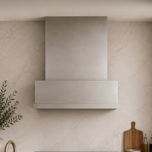 modern range hood in nice kitchen